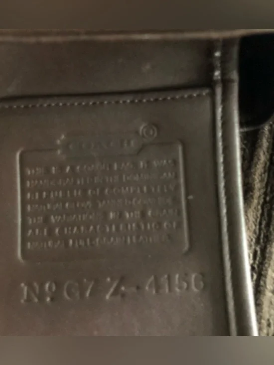 Vintage Coach SoHo Dark Brown Leather Crossbody with Gold Buckle #4156 - Picture 8 of 12